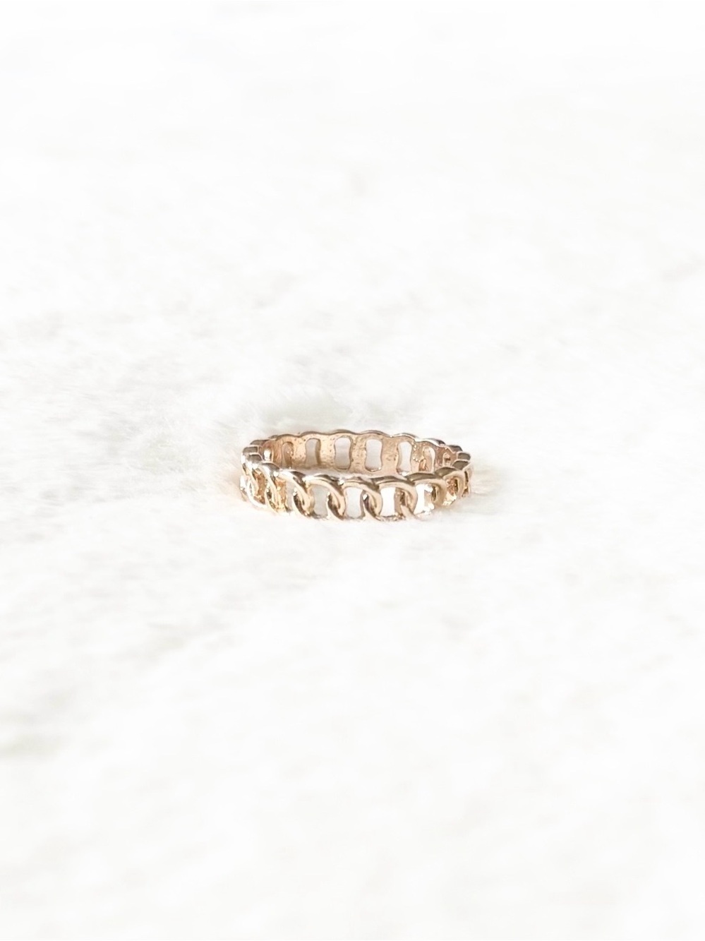 5/$8 🩷 MUST BUNDLE Delicate Open Link Band Ring in Gold